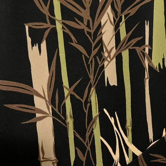 BCBGMaxazria Bamboo Floral Print Asymetrical Dress - Picture 4 of 5